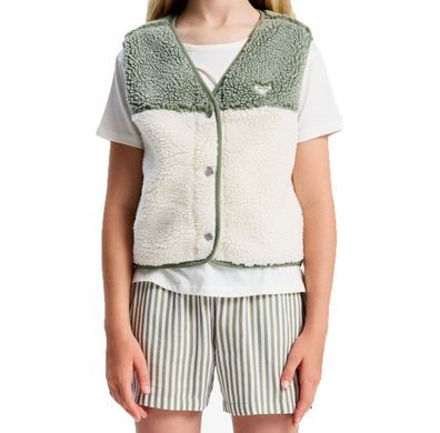 ROXY Kids Weste Iconic Color Block oil green - Größe: 14 (164)