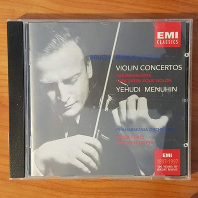 YEHUDI Menuhin mendelssohn bruch violin concertos EX/EX (CD Album, Classical)