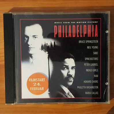 Various ost philadelphia EX/EX (CD Album, Soundtrack, Epic Soundtrax, 1993)
