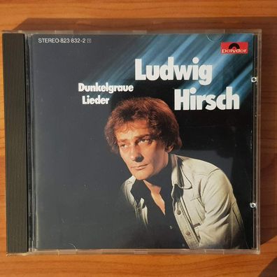 LUDWIG HIRSCH dunkelgraue lieder FULL SILVER Polygram WGER EX/EX (CD Album)