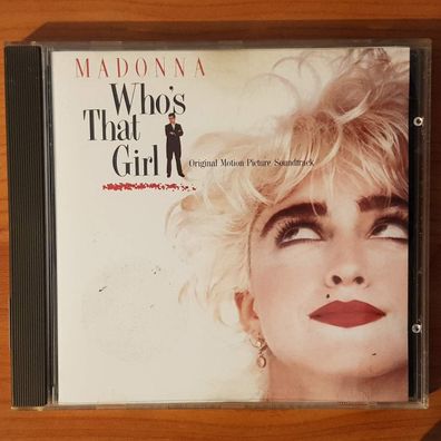Madonna ost who's that girl VG+/VG+ (CD Album, Soundtrack, Sire, 1987)