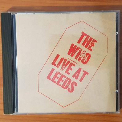 THE WHO live at leeds FULL SILVER PDO WGER EX/EX (CD Album, Rock, Polydor, 1987)