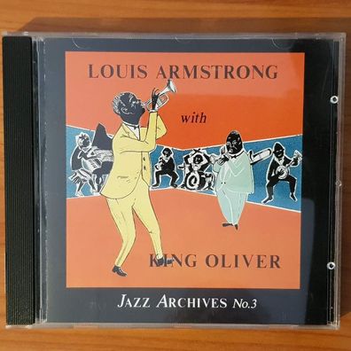 LOUIS Armstrong louis armstrong with king oliver vol. 1 EX/VG+ (CD Album, Jazz)