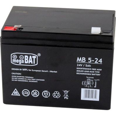 LeanToys AGM-Bleiakku 24V 5Ah für Elektrofahrzeuge auf Akku