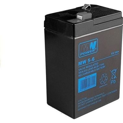 LeanToys AGM Blei-Akku 6V 5Ah für Elektroauto Kinderfahrzeug