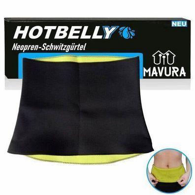 Hotbelly Bauchweggürtel Belt Abnehmen Bauchtrainer Schwitzgürtel Neopren Gürtel
