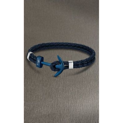 Leather bracelet with anchor LS1832-2 / A