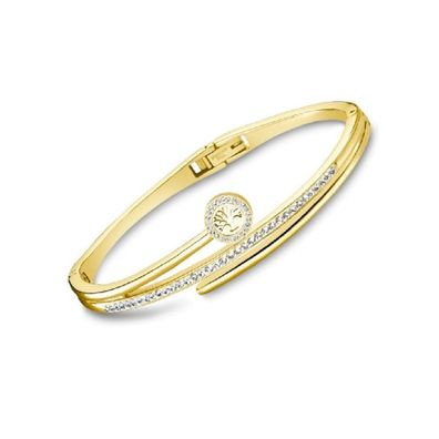 Gold-plated steel bracelet Tree of Life Woman Basic LS2123-2 / 3