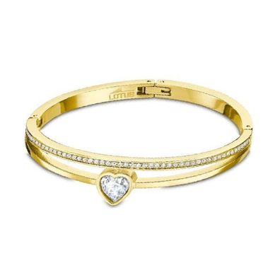 Solid gold-plated bracelet with heart Woman Basic LS2121-2 / 1
