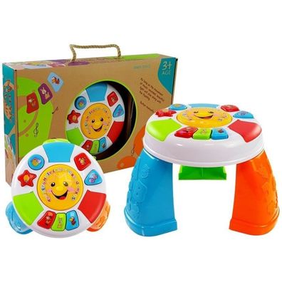 LeanToys Lernspieltisch für Kleinkinder Formen und Farben