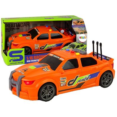 LeanToys Sportwagen Rennauto 1:16 Orange mit Sound
