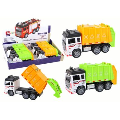 LeanToys Müllauto mit Anhänger, Lastwagen, 2 Farben