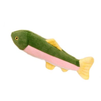 LeanToys Bunter Fisch als Plüschtier mit Quietscher 30 cm