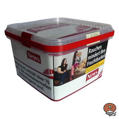 News Red / Rot Volumentabak / Stopftabak / Zigarettentabak 235g Eimer
