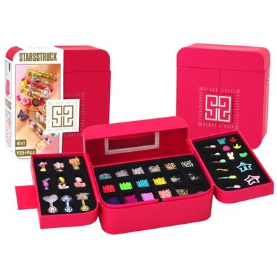 LeanToys Schmuckbastelset im Kästchen mit Anhängern und Haarspangen