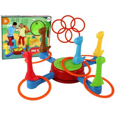 LeanToys Geschicklichkeitsspiel Dinosaurier Ringe 360 Grad