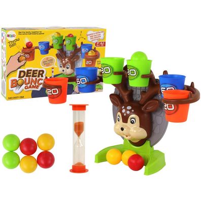 LeanToys Geschicklichkeitsspiel Ballwerfen ins Ziel Jelonek