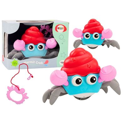 LeanToys Interaktiver bunter Laufkrabbe zum Aufziehen für Kinder