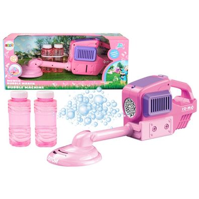 LeanToys Seifenblasenmaschine Kosiarka Podkaszarka mit 2 Flüssigkeiten Rosa