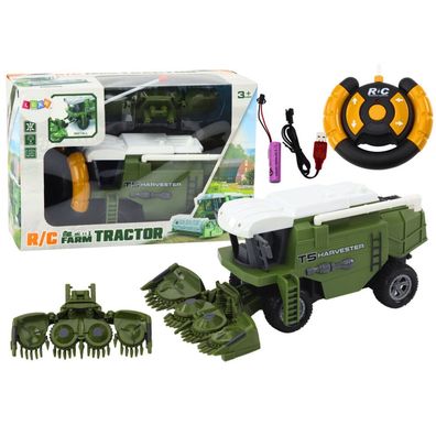 LeanToys RC Mähdrescher Zdalnie Sterowana Grün Landwirtschaftsmaschine