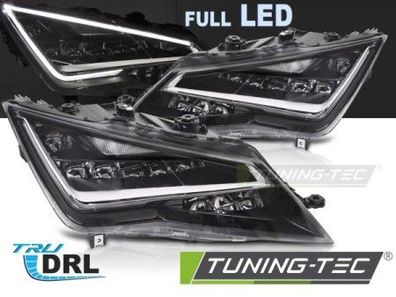 VOLL LED Upgrade Design Scheinwerfer Set passend für Seat Leon (III) 5F 12-16 schwar