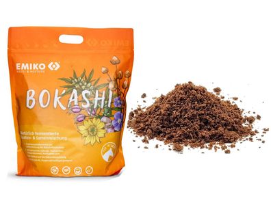 5,87€/ kg) Emiko HorseCare Bokashi für Pferde Rinder Schafe 8kg Kleie-Kräuter-Ferment