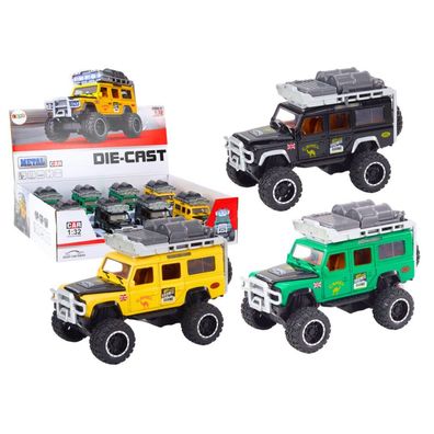LeanToys Geländewagen Guard 1:32 aus Metall mit Antrieb, Licht und Sound