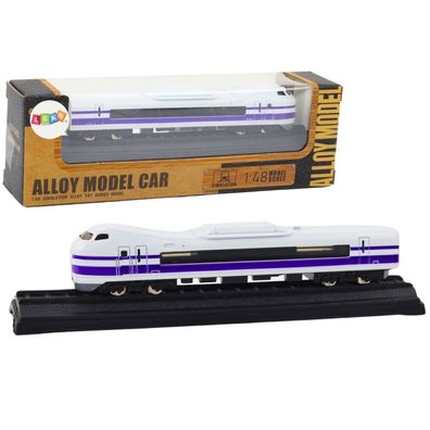 LeanToys Sammler Modellzug Waggon 1:48 Metall Weiß-Violett