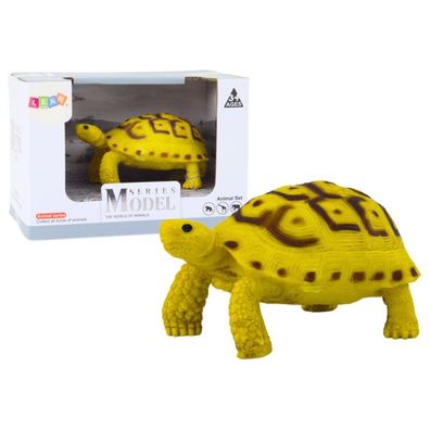 LeanToys Sammlerfigur Schildkröte Reptil Gelb Braun D