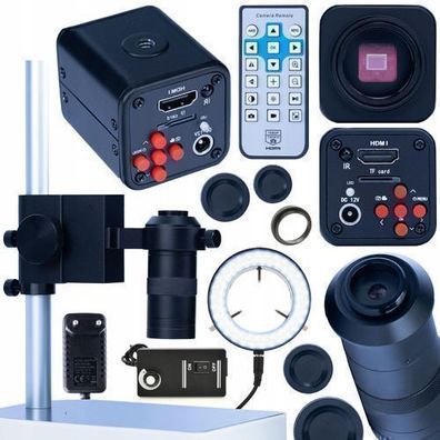 Rosfix Set Mikroskopkamera 1080P + Objektiv 100x + LED Licht | C-Mount