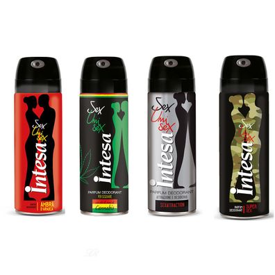 Intesa Unisex Deo SET 4 x 125 ml attraction+ambra+can+z4