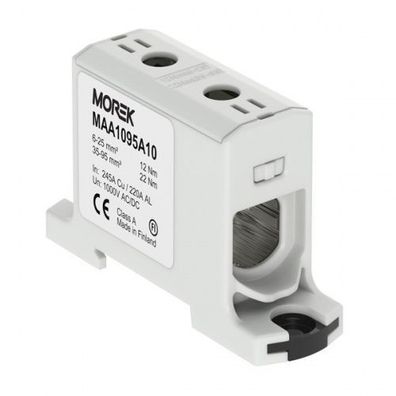 Hauptleitungsklemme Anschlußklemme Hauptklemme 6-95mm2 grau 1P OTL 95 Morek 386