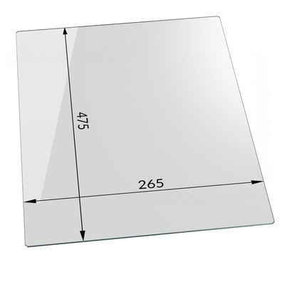 Kühlschrank Einlegeboden Glasscheibe 475 x 300 x 4 mm Ersatzglas für Kühlschrank NEU