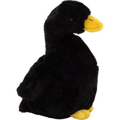 LeanToys Schwarze Plüsch-Ente Kuscheltier 30 cm