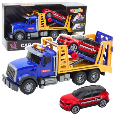 LeanToys Autotransporter Laweta mit Autos und Soundeffekten