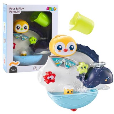 LeanToys Interaktiver Wal für die Badewanne