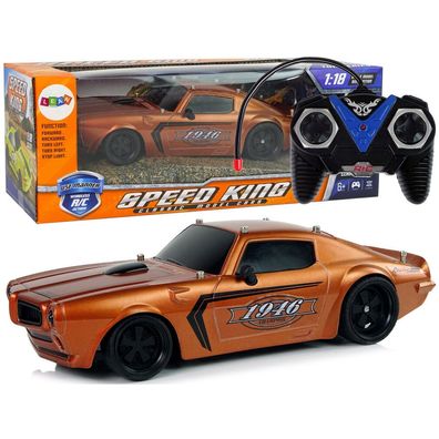 LeanToys Ferngesteuertes Sportauto 1:18 Braun Champion Pilot