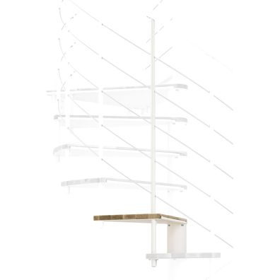Minka Hoehenerweiterung fuer Fusion 120cm Durchmesser Eiche Weis