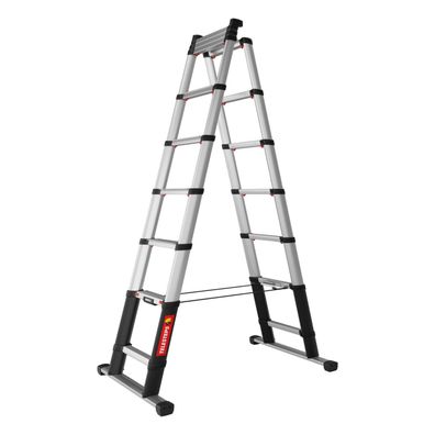 Telesteps Combi Line Teleskopleiter 3,8m – 3-in-1 Stehleiter, Anlegeleiter & Mehrz