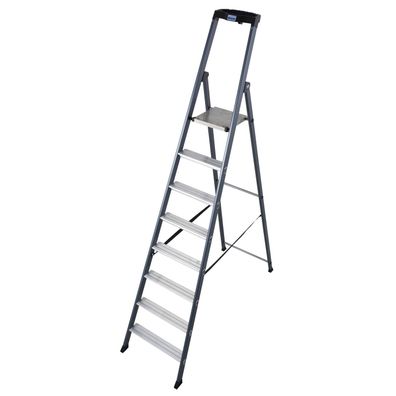 Krause SePro S Stufenstehleiter eloxiert 8 Stufen