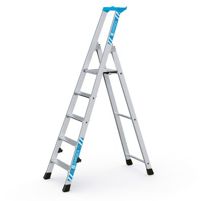 Zarges Nova S geboerdelte Stehleiter 5 Stufen
