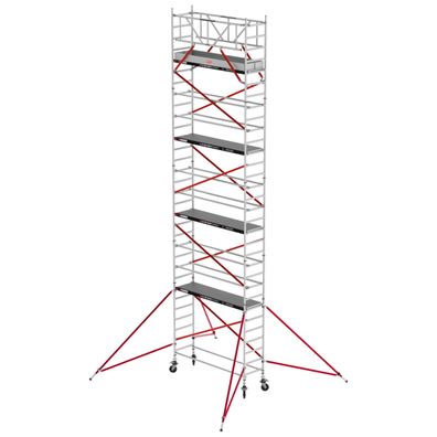 Altrex Fahrgeruest RS Tower 51 Aluminium mit Fiber-Deck Plattform 10,20m AH schmal 0