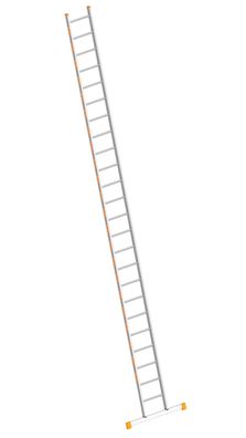 Layher Topic 1054 Anlegeleiter mit Quertraverse 24 Sprossen