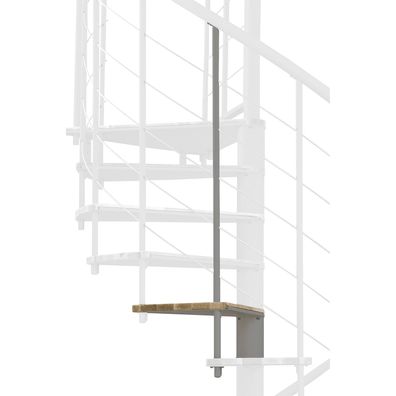 Minka Hoehenerweiterung fuer Fusion 160cm Durchmesser Eiche Grau