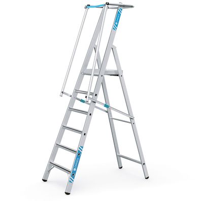 Zarges Stufenleiter ZAP Safemaster S mit groser Plattform 6 Stufen