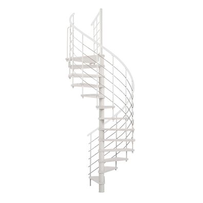 Minka Spindeltreppe Venezia Smart 38 - 305,5cm Geschosshoehe Weis Weis 160cm Durchme