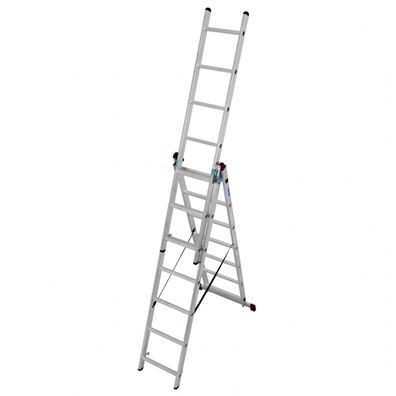 Krause Corda Aluminium-Vielzweckleiter 3x7 Sprossen