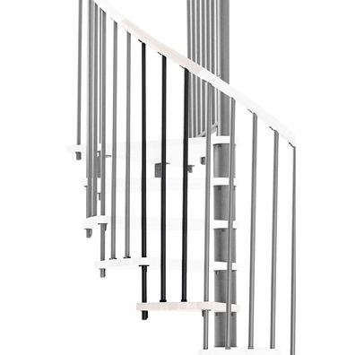 Minka Hoehenerweiterung fuer Spiral Wood 140cm Durchmesser Weis Schwarz