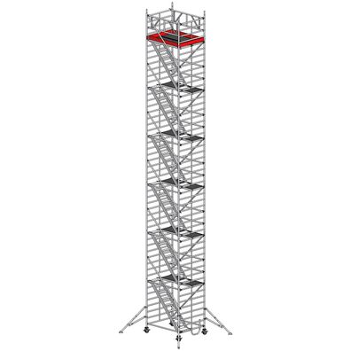 Euroline Geruest 9523 mit Auslegern 1,50x1,80m und Treppenaufgang 14,35m AH