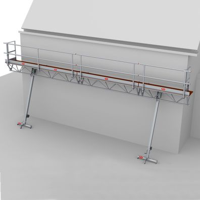 Altrex Modulare Dreiecksbuehne Euro 3-5 mit Handwinde MTB 6m lang